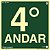 Placa Sinalização Foto 18x18 - 4 Andar - Imagem 1