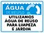 Placa Sinalização Pvc 30x40 - Agua De Reuso - Imagem 1