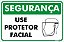 Placa Sinalização Pvc 20x30 - Segurança Protetor Facial - Imagem 1