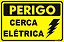 Placa Sinalização Pvc 20x30 - Perigo Cerca Elétrica - Imagem 1