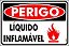 Placa Sinalização Pvc 20x30 - Líquido Inflamável - Imagem 1