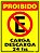 Placa Sinalização Pvc 30X40- Proibido Estacionar Carga/Descarga 24HS - Imagem 1