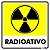 Placa Sinalização Adesivo 18x18 - Radioativo - Imagem 1