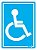 Placa Sinalização Adesivo 15x20 - Cadeirante - Imagem 1