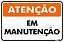Placa Sinalização 30x20 - Manutenção - Imagem 1