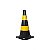 Cone De Pvc Amarelo e Preto - Imagem 1