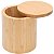 Saleiro Cozinha c/ Tampa Ecokitchen Bambu 12x12x10,5cm - Imagem 1