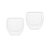 Conjunto de 2 Copos p/ Café Vidro Duplo Canelado 80ml - Imagem 1