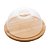 Prato para Queijo de Bambu com Tampa de Plástico 18,5x18,5x8cm - Imagem 3