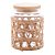 Pote de Vidro c/ Tampa  em Madeira Sisal 750 ml - Imagem 2