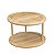 Organizador Giratório 2 Andares de Bambu 30cm X 30cm X 19cm - Imagem 1