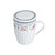 Caneca de Porcelana com Tampa e Filtro Verde e Branca 310ml - Imagem 5