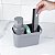 Dispenser Detergente 650ml com rodo de Pia Compacto Chumbo - Imagem 9
