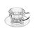Cj 4 Xícaras de Café de Cristal de Chumbo Imperial 110ml - Imagem 2
