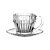 Cj 4 Xícaras de Café de Cristal de Chumbo Imperial 110ml - Imagem 3