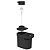 Dispenser Detergente 650ml com Rodo de Pia Compacto Preto - Imagem 4