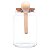 Pote De Vidro Redondo C/ Rolha E Colher Em Bambu 650ml - Imagem 3