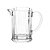Jarra Leiteira De Vidro Cristal Radial 290ml - Imagem 1