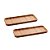 Kit com 2 Bandejas de Bambu Retangular 28x11x1,5cm - Imagem 1