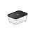 Kit Com 4 Potes De Vidro Hermético Fresh Lock Preto - Imagem 2