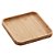 Kit 2 Bandejas Prato De Bambu Multiuso De Servir 17x17 - Imagem 5
