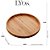 Kit com 2 Bandejas de Bambu Redonda Petisqueira Decorar 20cm - Imagem 3