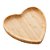 Kit Com 2 Bandejas de Coração em Bambu Servir Decorar 17x16,5cm - Imagem 2