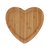 Kit Com 2 Bandejas de Coração em Bambu Servir Decorar 17x16,5cm - Imagem 3