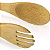 Pegador de Saladas Pinça em Bambu Multiuso 21cm - Imagem 4