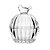 Bomboniere Potiche de Cristal Decorativo Bird 8cmx8cmx9,5cm - Imagem 1