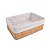 Cesto Multiuso Retangular de Bambu com Forro 29CM - OIKOS - Imagem 1
