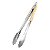Pegador Bambu E Inox Carne Churrasco Salada Pinça 34cm - Imagem 2