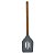 Kit 7 Utensílios Cozinha Silicone Cinza Cabo Madeira Acácia - Imagem 4