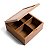 Caixa Organizadora Decorativa Bambu 4 Nichos Palha Xadrez - Imagem 2