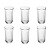 Copo Alto Canelado em Vidro 233ml - Elegante e Resistente - Imagem 1