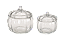 Kit 2 Potes de Vidro em Formato de Abóbora 500ml e 1000ml - Imagem 1