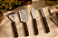 Kit Utensílios Cozinha 8 Peças Cabo Wood Inox Premium - Imagem 3