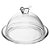 Prato para Doces Sobremesas com Tampa Bird 15x15x10 Cristal - Imagem 1