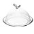 Prato para Doces Sobremesas com Tampa Bee 15x15x10 Cristal - Imagem 1