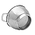 Escorredor inox de Macarrão Coleção Isa Scherer Prata 23cm - Imagem 2