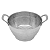 Escorredor inox de Macarrão Coleção Isa Scherer Prata 23cm - Imagem 1