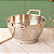 Escorredor inox de Macarrão Coleção Isa Scherer Prata 23cm - Imagem 8