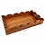 Bandeja De Madeira Wave Retangular Decorativa 32x18x5cm - Imagem 3