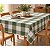 Toalha De Mesa Xadrez Verde 100% Algodão 150x220cm - Imagem 1