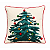 Capa De Almofada Decorativa Natalina Árvore De Natal 45x45cm - Imagem 1