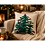 Capa De Almofada Decorativa Natalina Árvore De Natal 45x45cm - Imagem 5