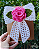Laços Amora com flor Rosa - Imagem 2
