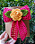 Laços Amora com flor Rosa - Imagem 3