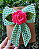 Laços Amora com flor Rosa - Imagem 4