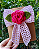 Laços Amora com flor Rosa - Imagem 7